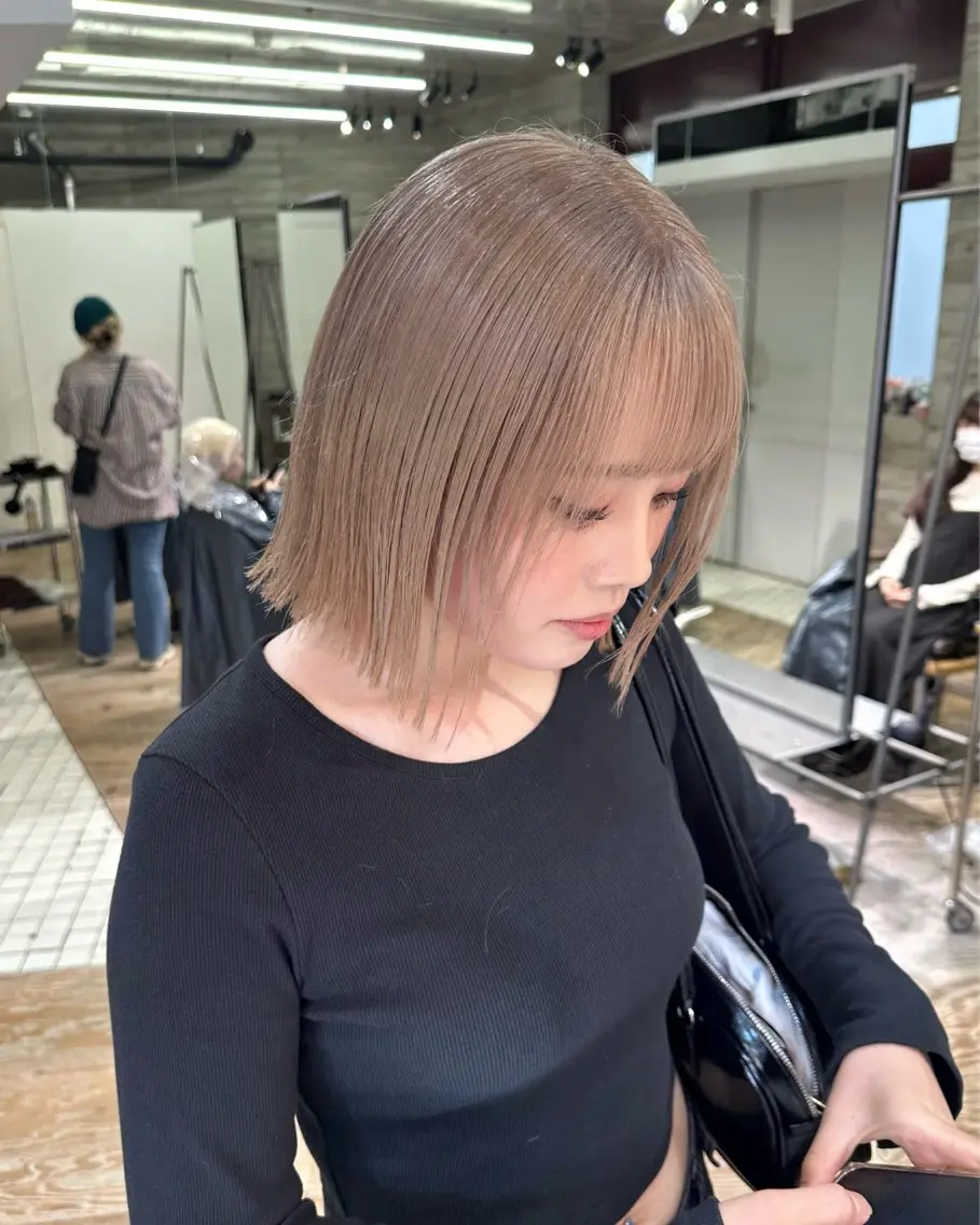 カラー ヘアカラー トリートメント RINA .のヘアスタイル