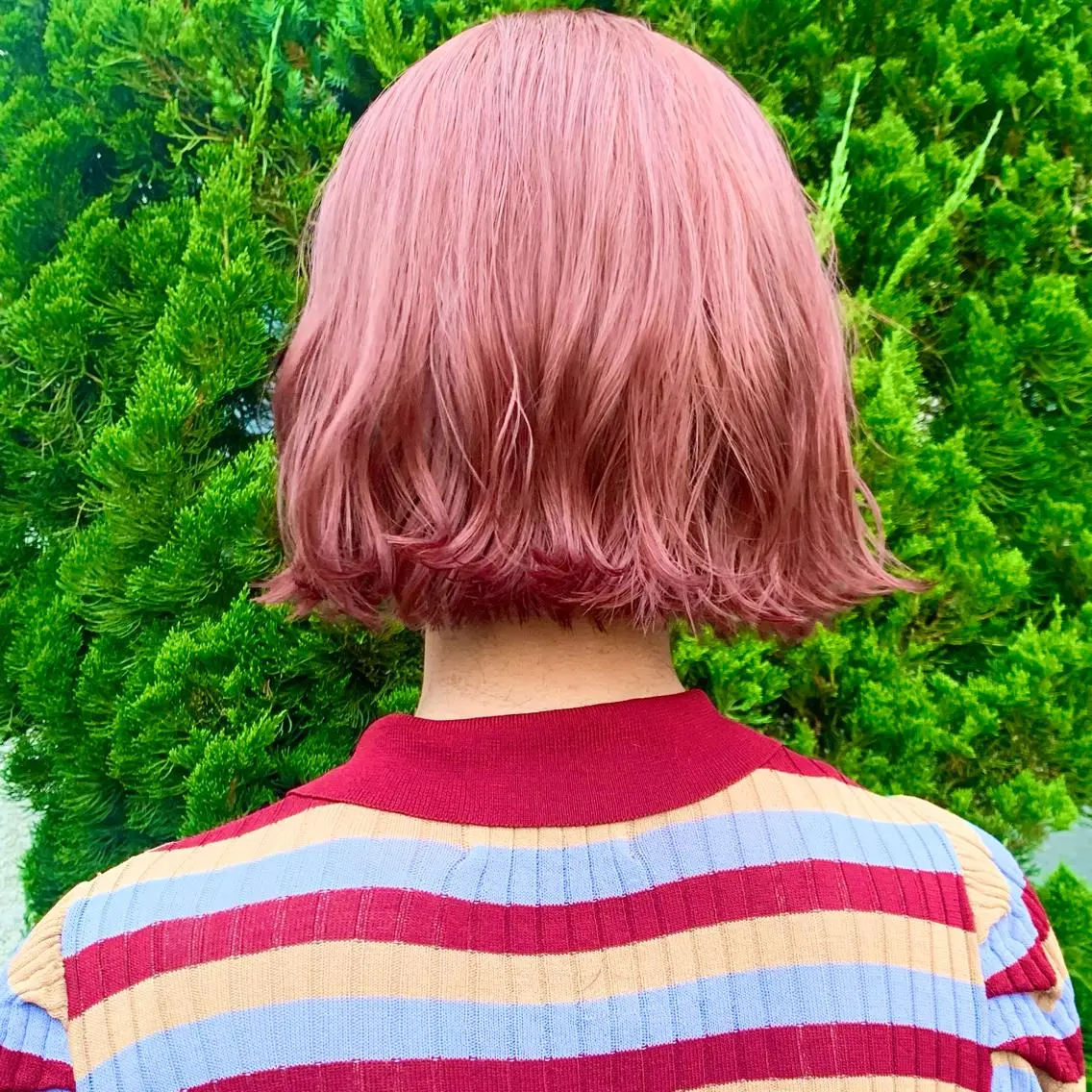 ショート カラー ヘアアレンジ メンズ 切りっぱなしボブ メンズブリーチ ベージュカラー ブリーチ ブラウンカラー No1韓国風レイヤー &カチモリ✨ /サキのヘアスタイル