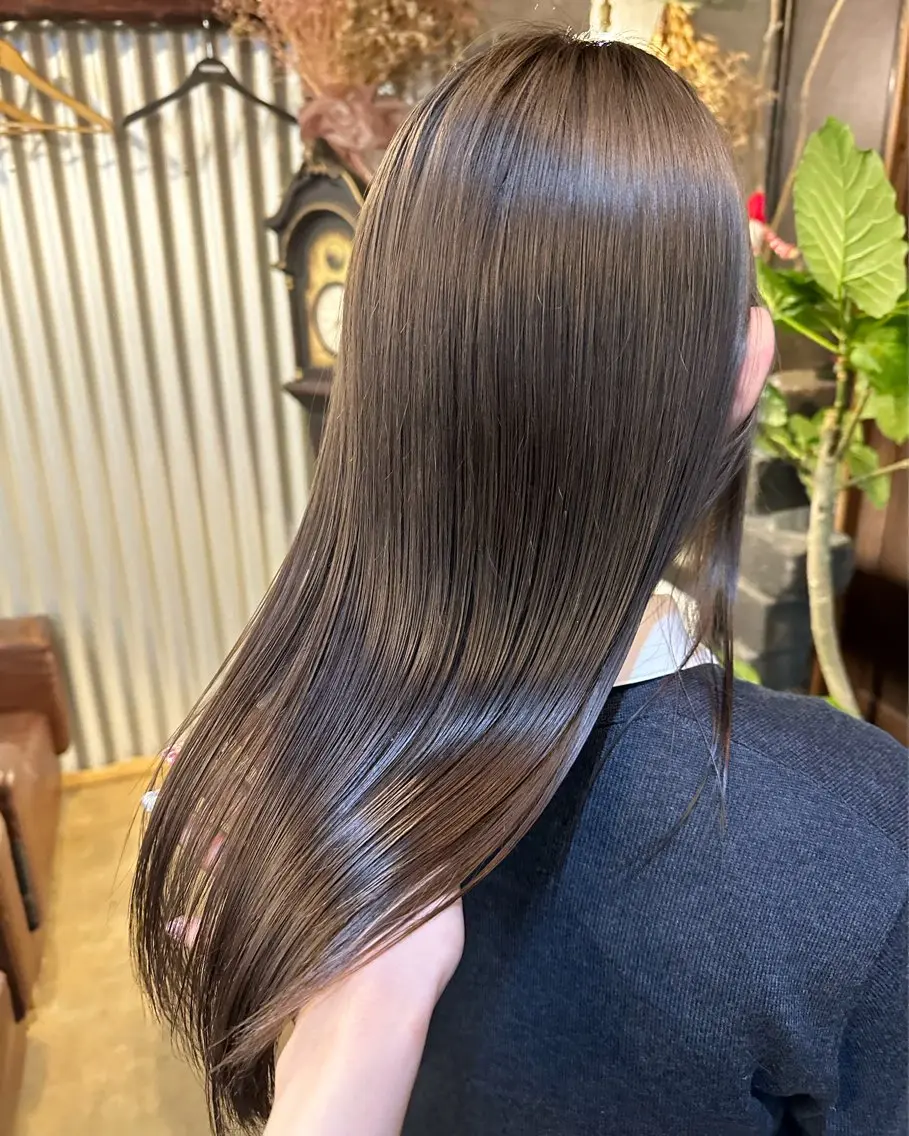 ロング ヘアカラー トリートメント 玉木 育実のヘアスタイル