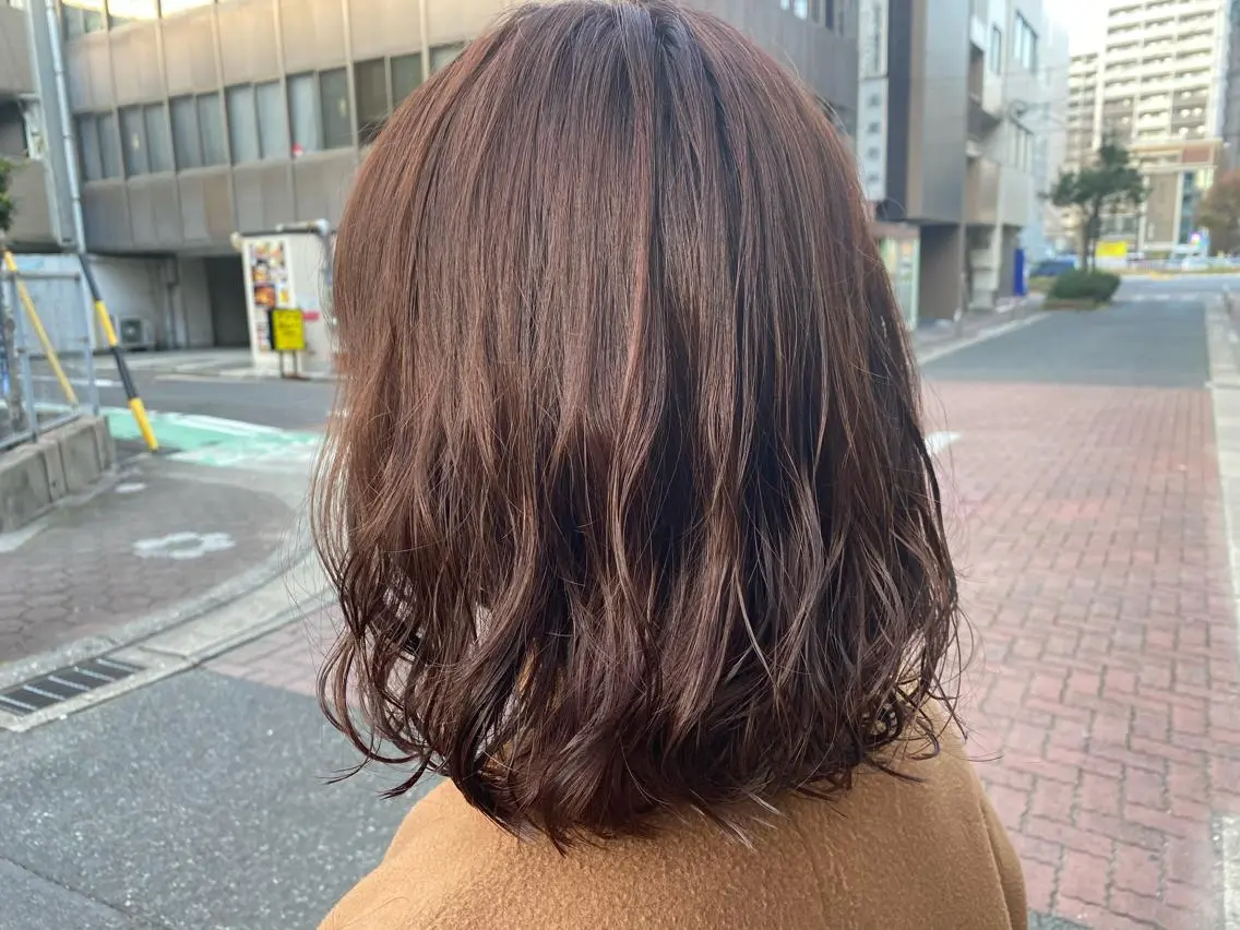 ミディアム カラー パーマ ミディアムパーマ CARICIA🌱 masaeのヘアスタイル
