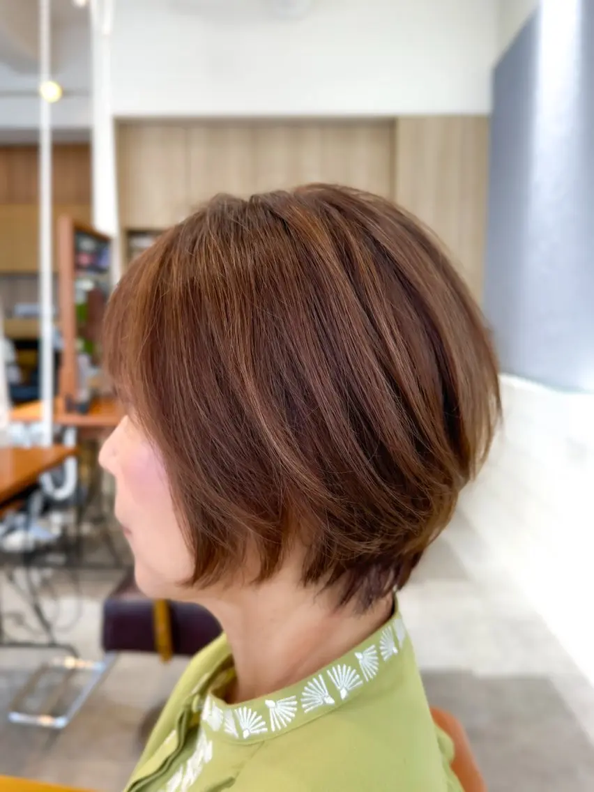ショート カラー カット ヘアカラー 桃井 達哉のヘアスタイル