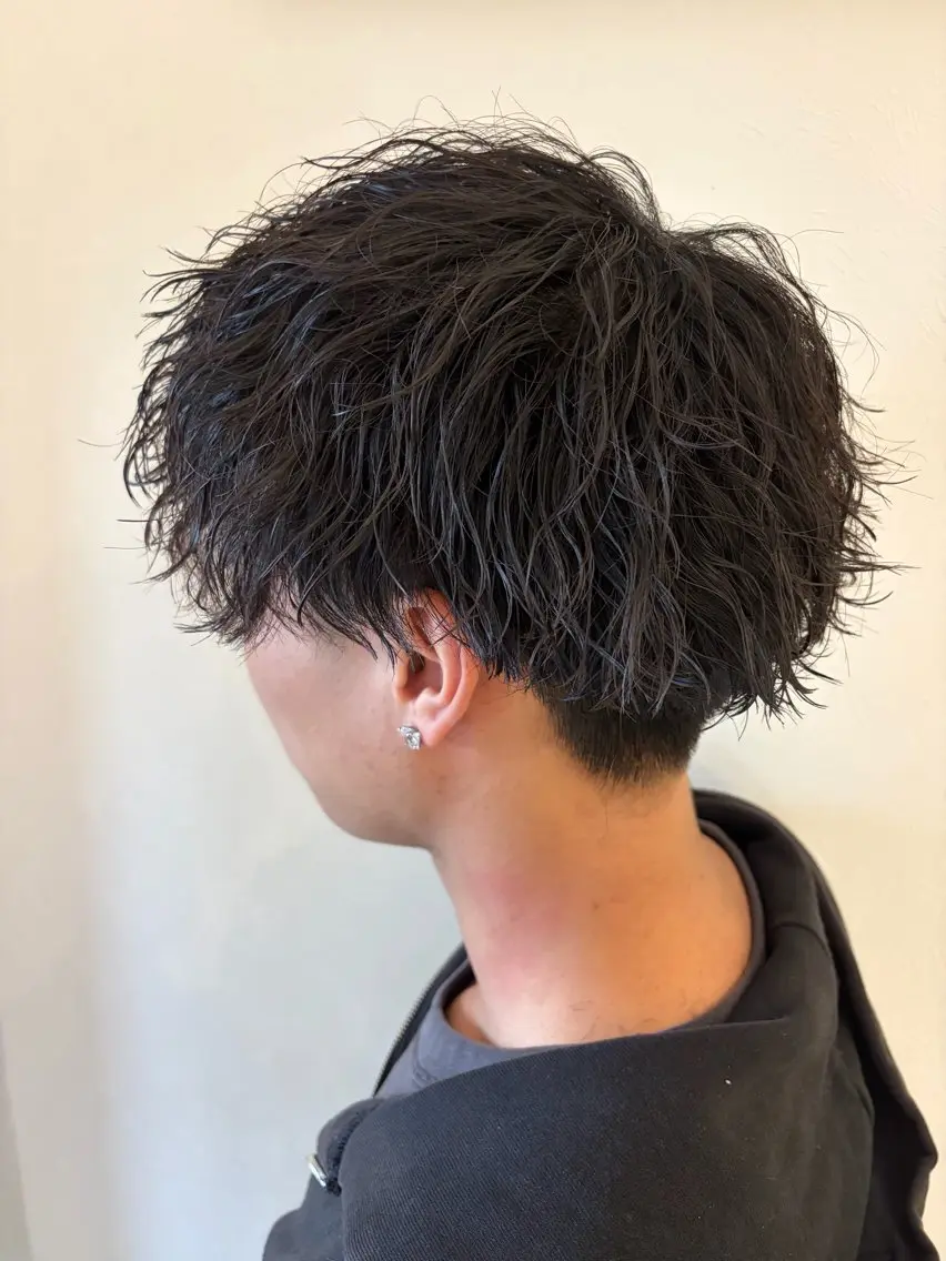 パーマ メンズ カット パーマ 西川 恭平のヘアスタイル