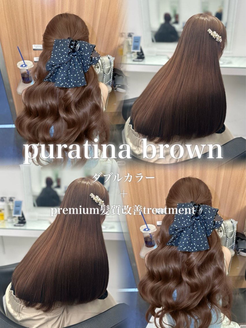 ロング カラー ヘアアレンジ カット ヘアカラー トリートメント 垢抜け透明感 カラー🪽ྀི🤎のヘアスタイル
