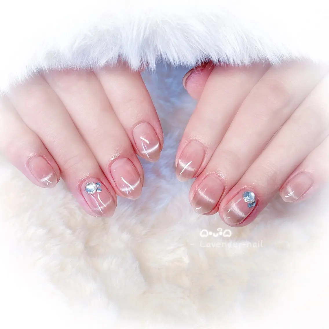 ネイル ハンドネイル Lavender nail·中島公園のネイルデザイン