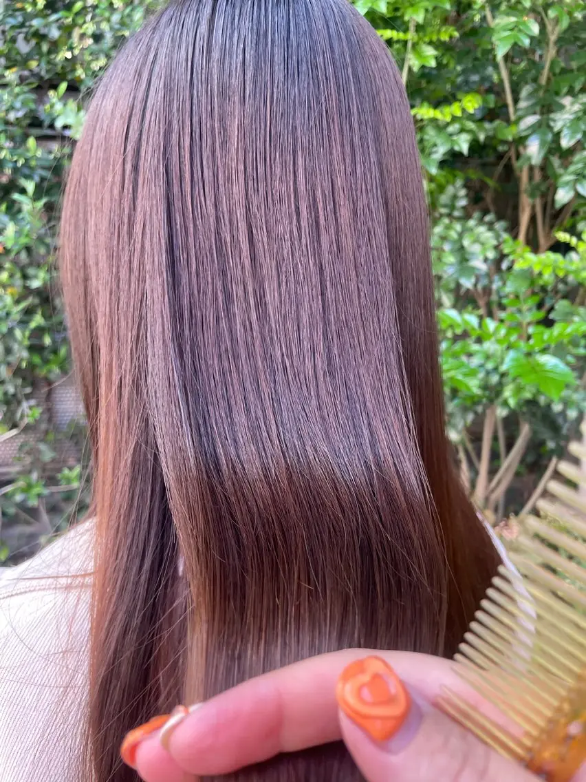 ロング カラー ヘアアレンジ カット ヘアカラー トリートメント 🫧縮毛矯正/髪質 改善🫧熊野未来のヘアスタイル