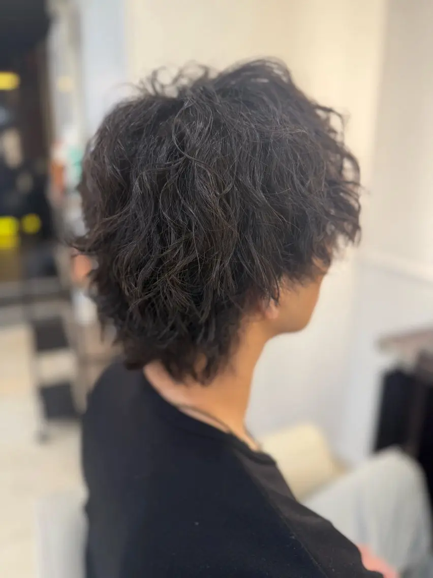 ミディアム パーマ メンズ ミディアムパーマ メンズパーマ メンズツイストパーマ ツイストパーマ パーマ トリートメント 石垣廣乃 /Hironoのヘアスタイル