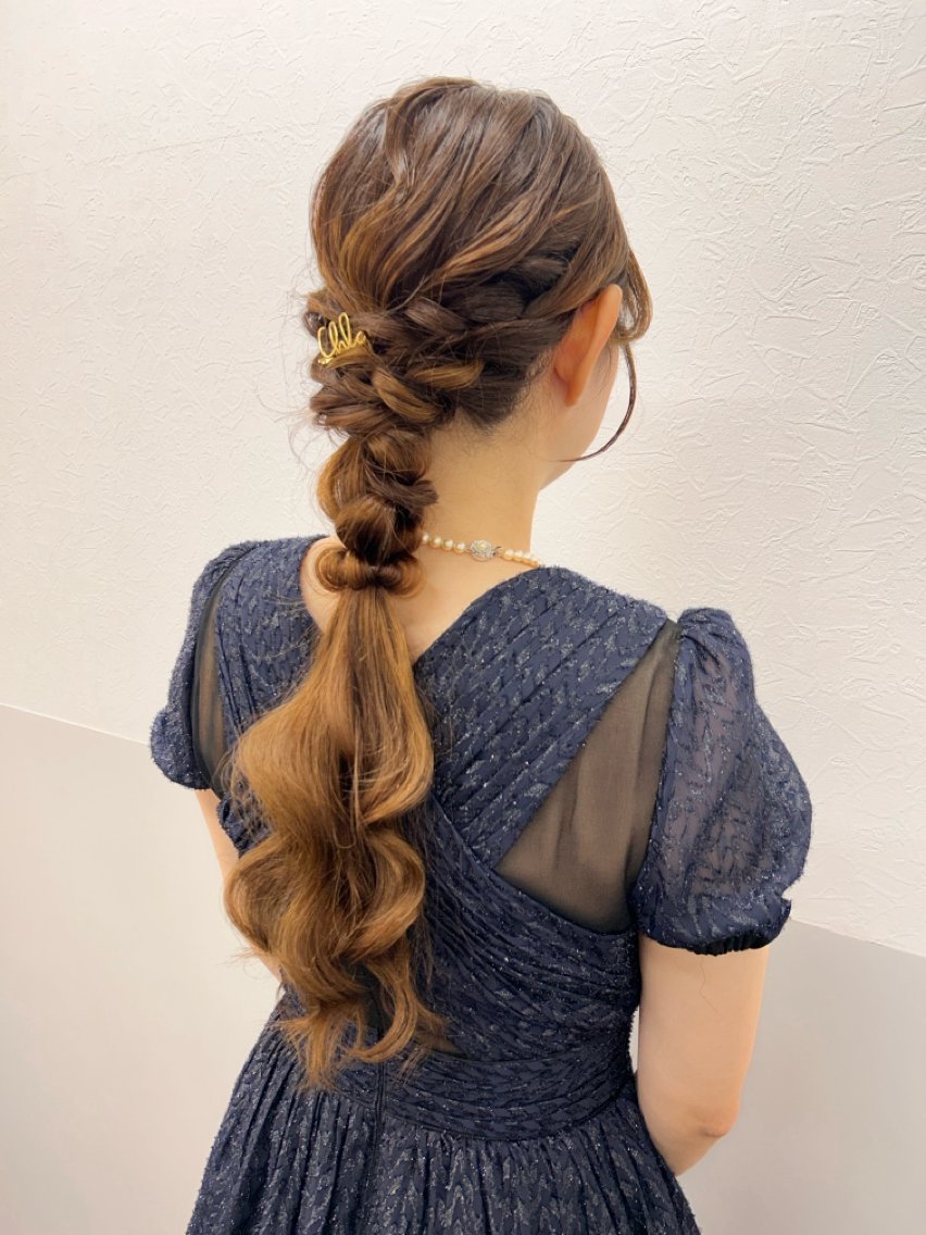 ロング ヘアアレンジ ヘアセット 薄田 珠美のヘアスタイル