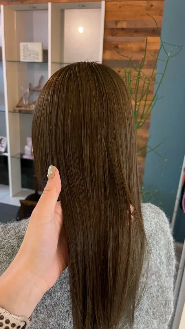 ロング カラー ベージュカラー ブリーチ ブラウンカラー ブラウンベージュ 透明感カラー ヘアカラー 長久手/艶カラー/ ブリーチ/フウカのヘアスタイル