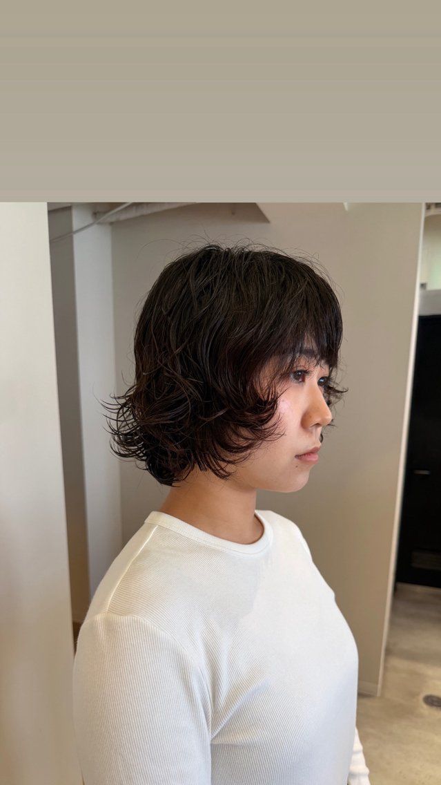 ショート パーマ ニュアンスパーマ ニュアンスパーマ /ボブパーマriseのヘアスタイル