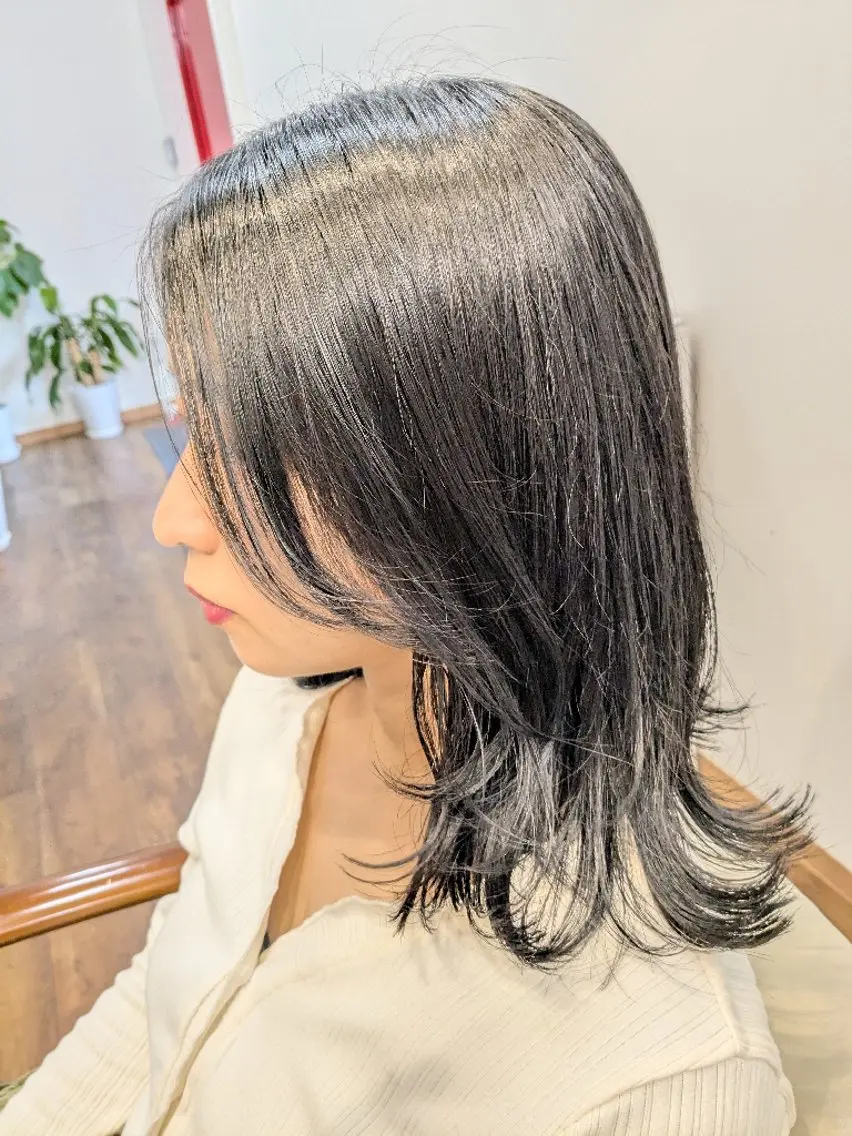 セミロング grace hair Lan🍋アカネのヘアスタイル