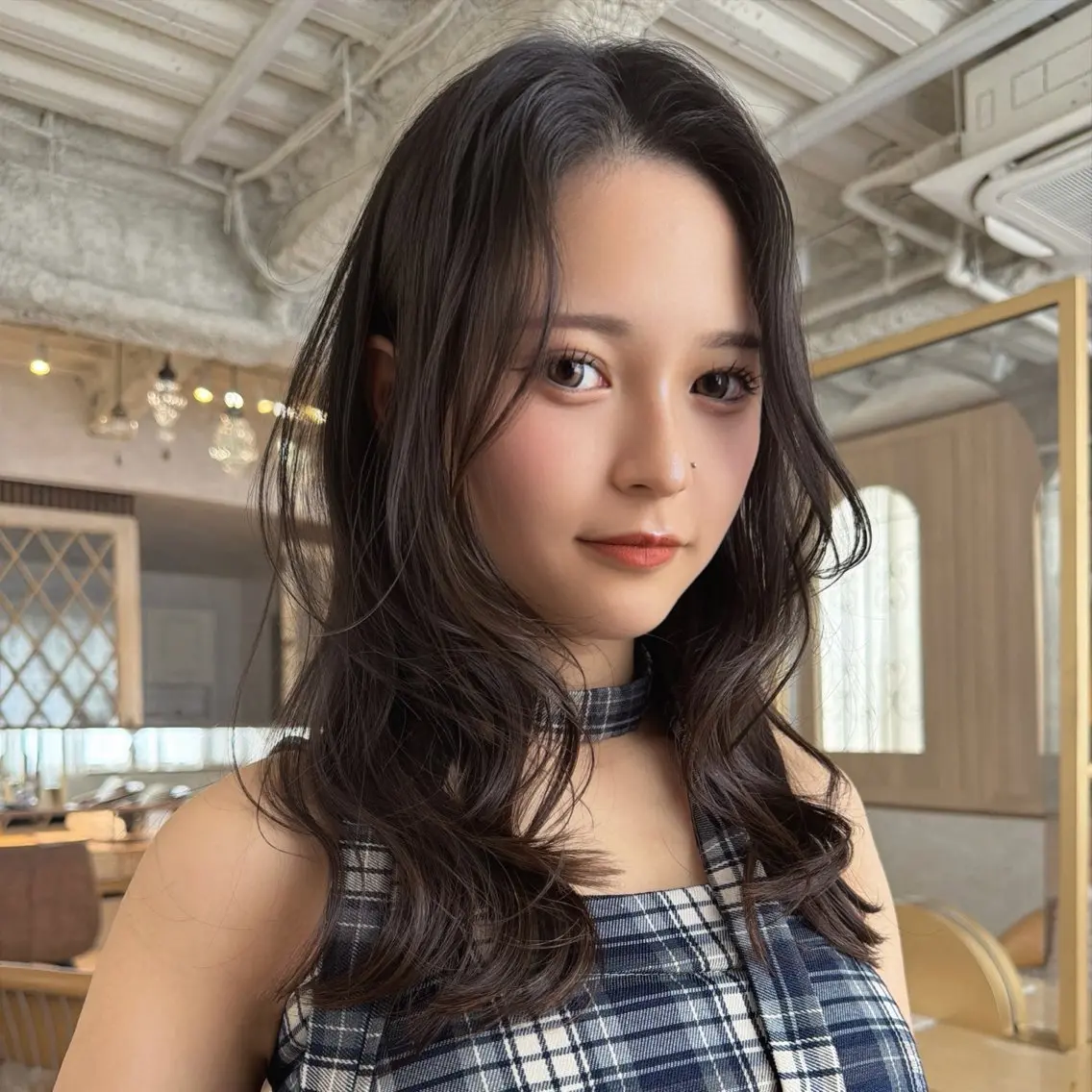 セミロング カラー カット ヘアカラー トリートメント 棚瀬寧麻/ 縮毛/似合わせcutのヘアスタイル