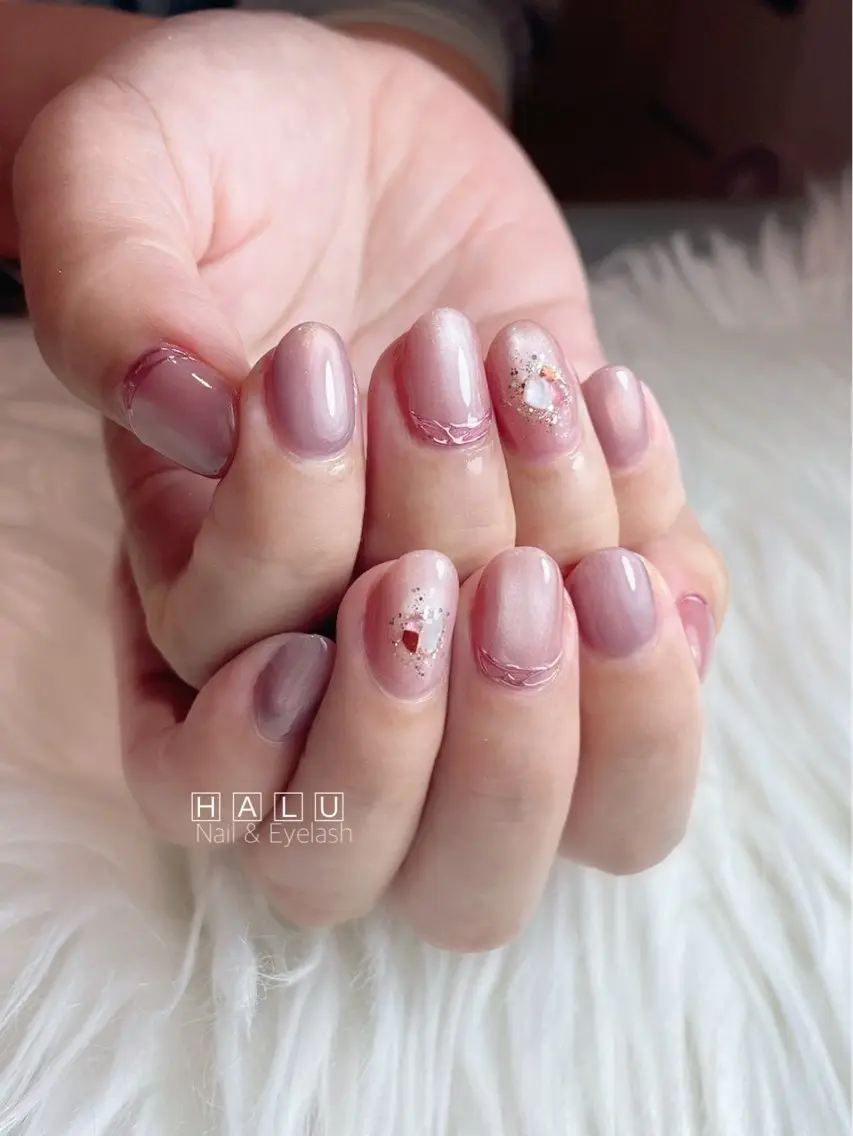 ネイル ピンク HALU ハルのネイルデザイン