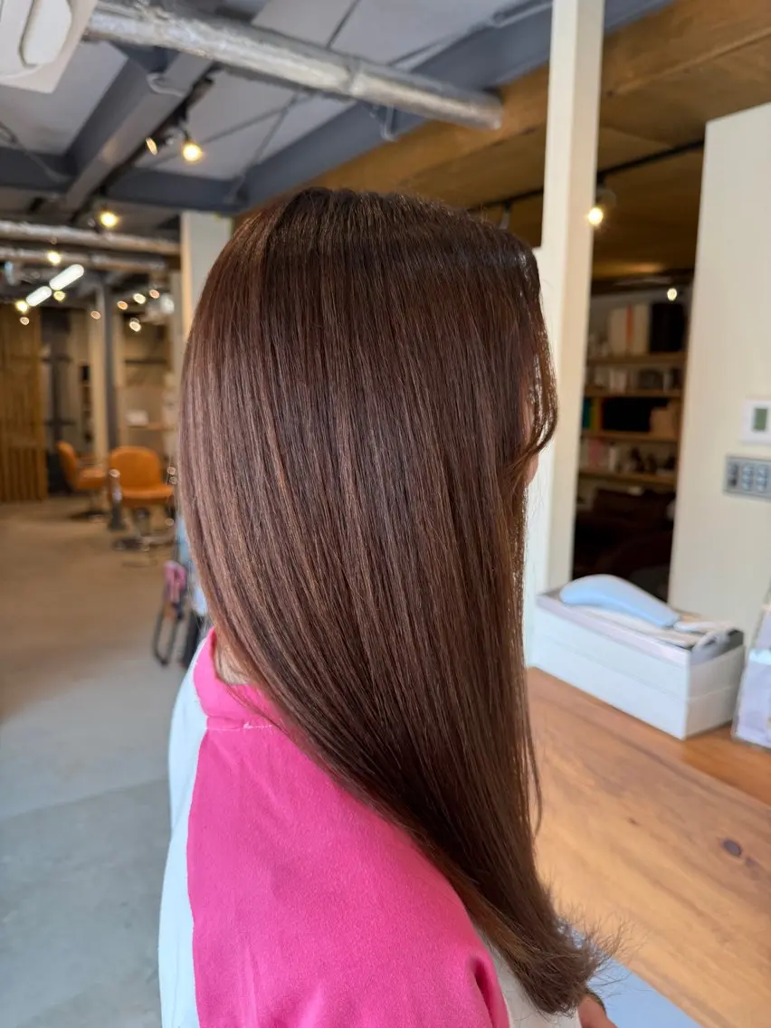 ロング カラー カット ヘアカラー 梅田 拓実のヘアスタイル