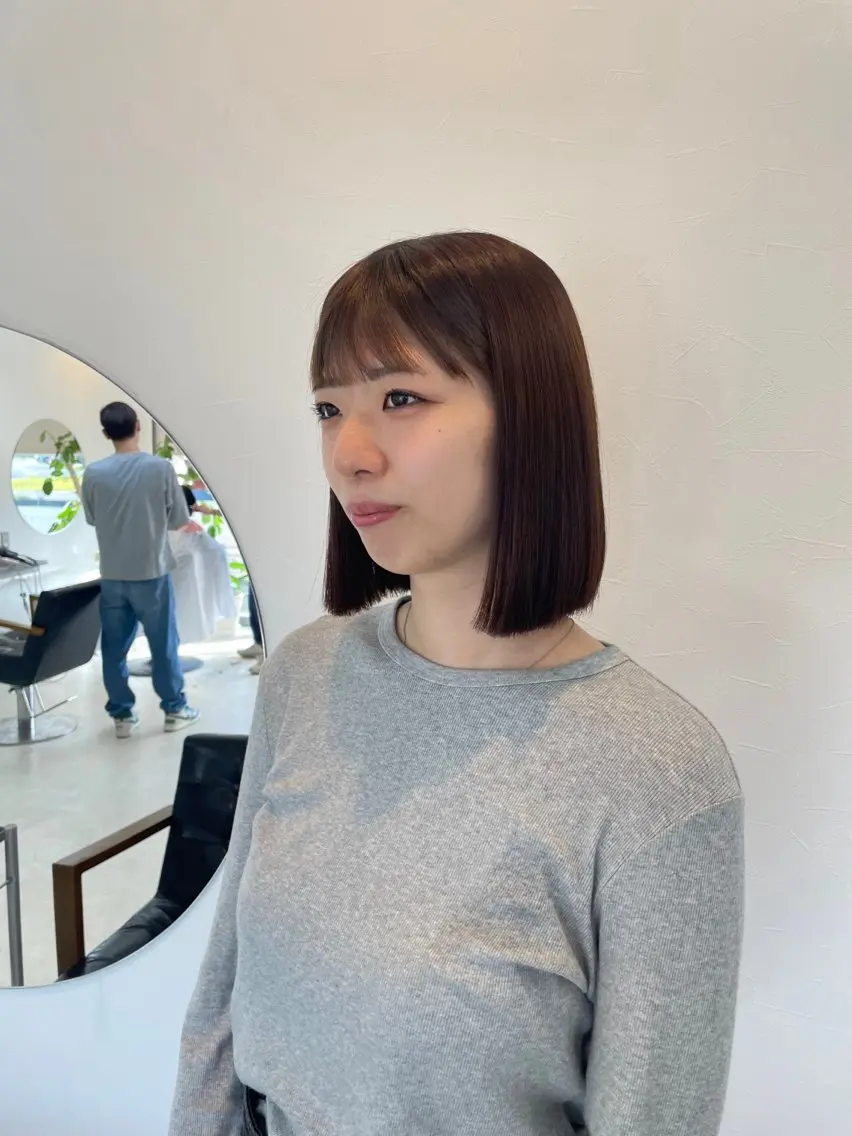 ショート ボブ 韓国風ヘア 前川 瑞希のヘアスタイル
