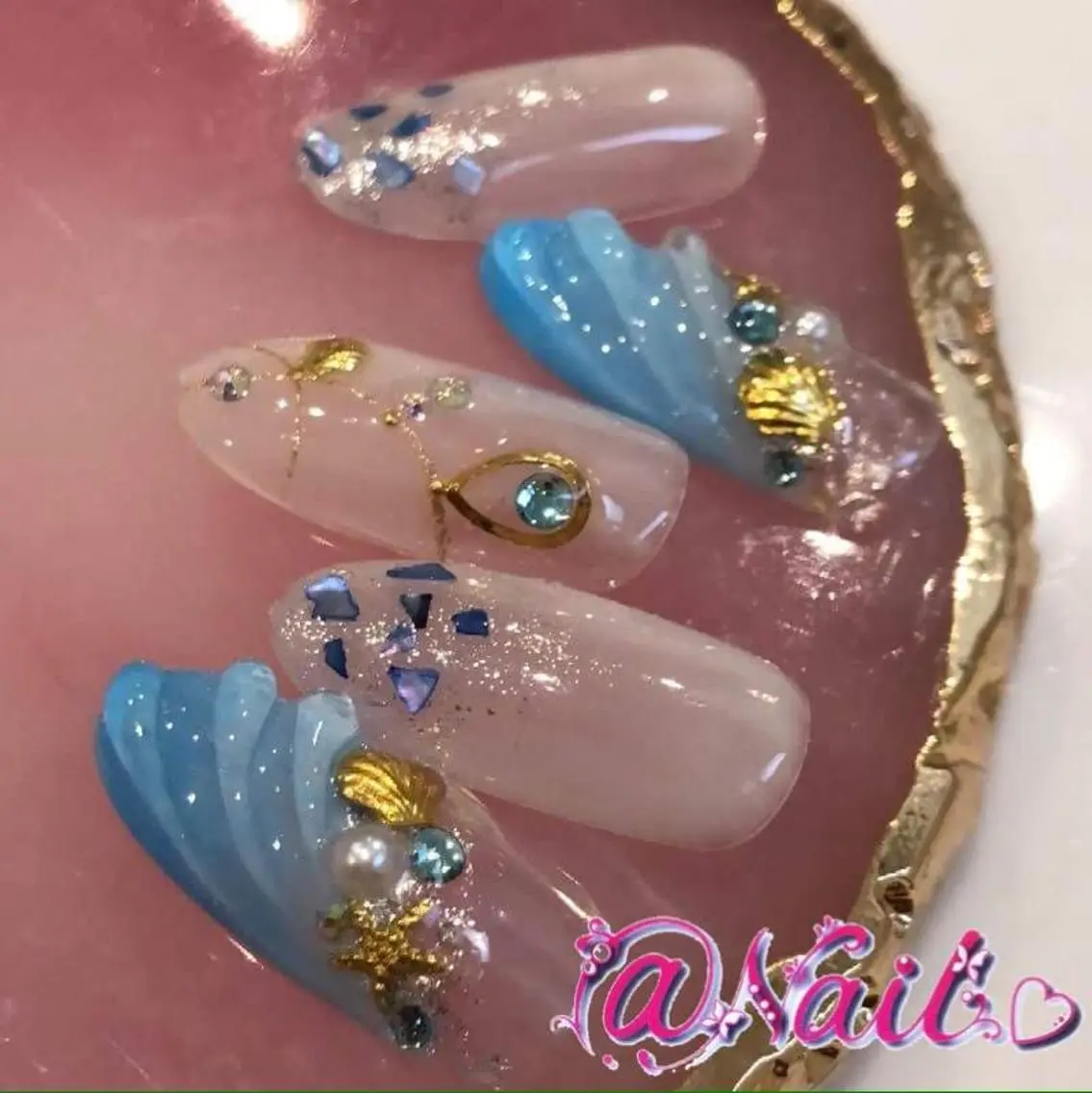 ネイル ネイルチップ 小尾 栞のネイルデザイン