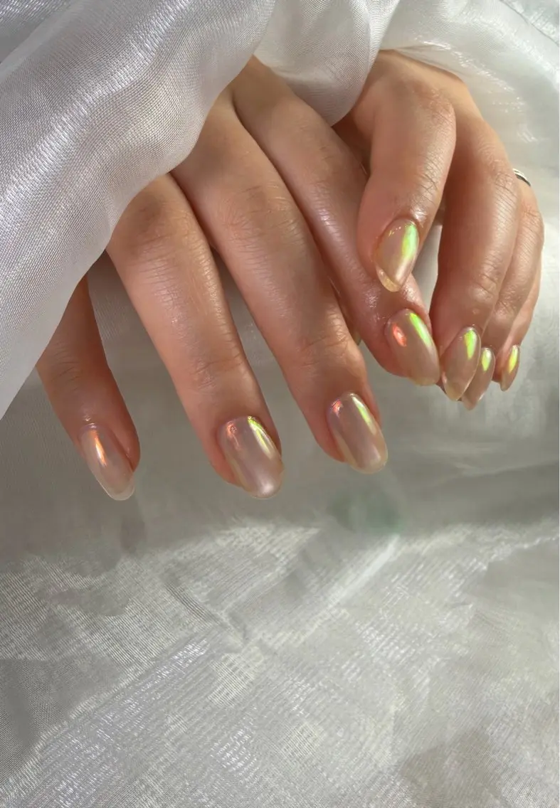 ネイル オーロラネイル ハンドネイル Nailsalon MONA.のネイルデザイン