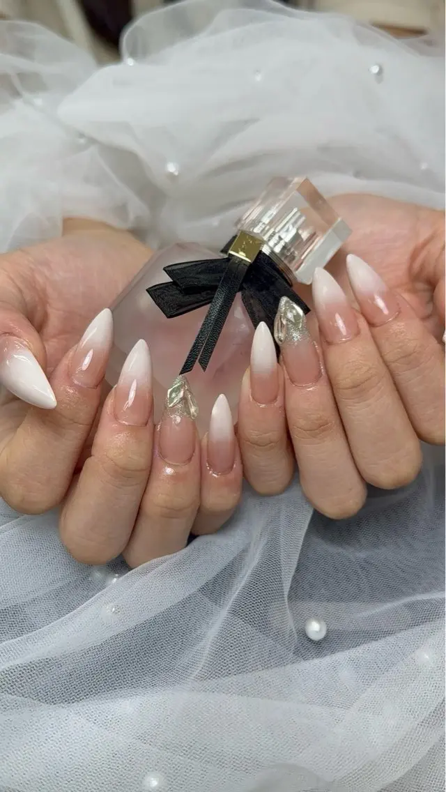 ネイル ジェルネイル グラデーション 韓国ネイル オフィスネイル シンプルネイル LEMON NAIL FUK(博多駅前)のネイルデザイン
