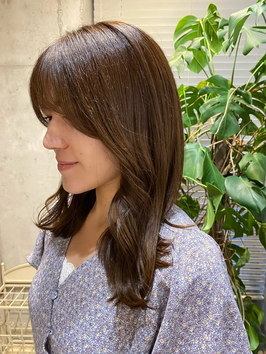 セミロング カラー ヘアカラー トリートメント ルジャルダン戸塚 🌼ゆきののヘアスタイル