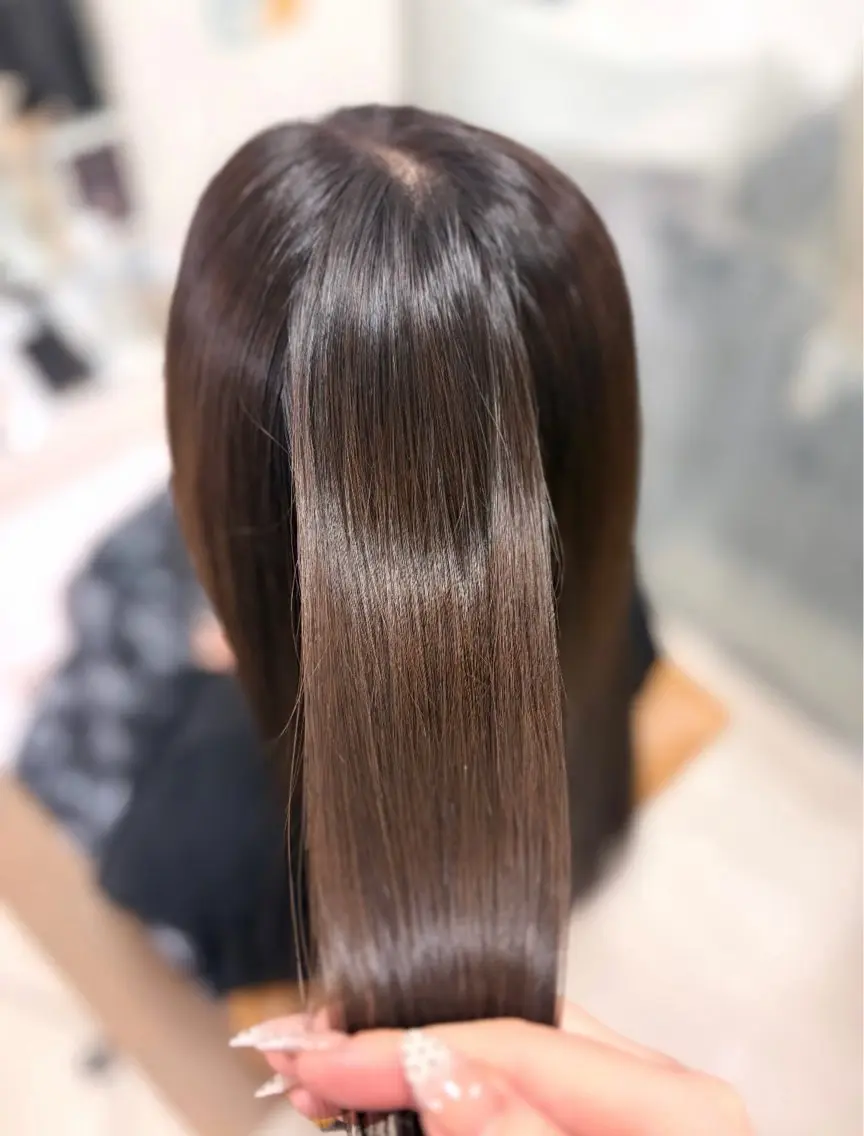 ロング カラー トリートメント ヘアカラー あいみ ♬.*ﾟのヘアスタイル