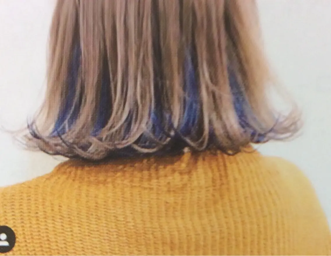 ミディアム カラー ヘアアレンジ インナーカラー au栄矢場町 似合わせカットのヘアスタイル