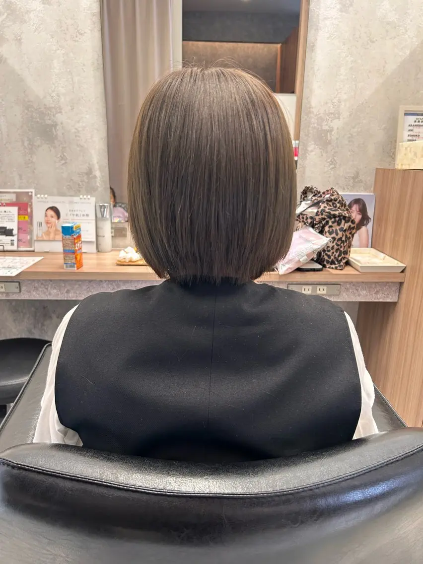 ショート カラー アッシュ オレンジ カット ヘアカラー roan宗像店 Megumiのヘアスタイル
