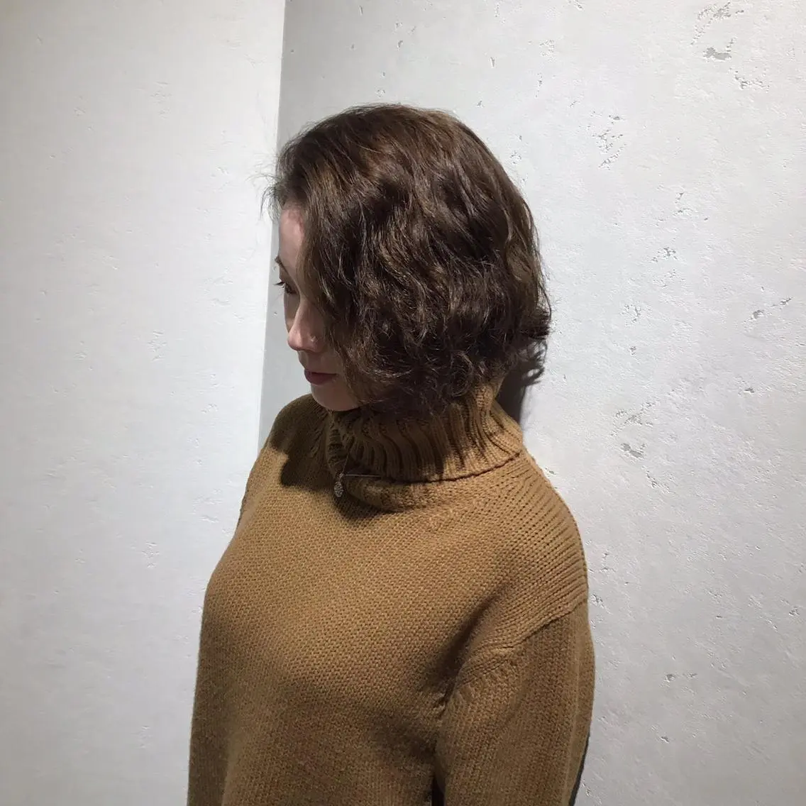 ミディアム カラー パーマ ミディアムパーマ カット ヘアカラー パーマ やまぐち まりんのヘアスタイル