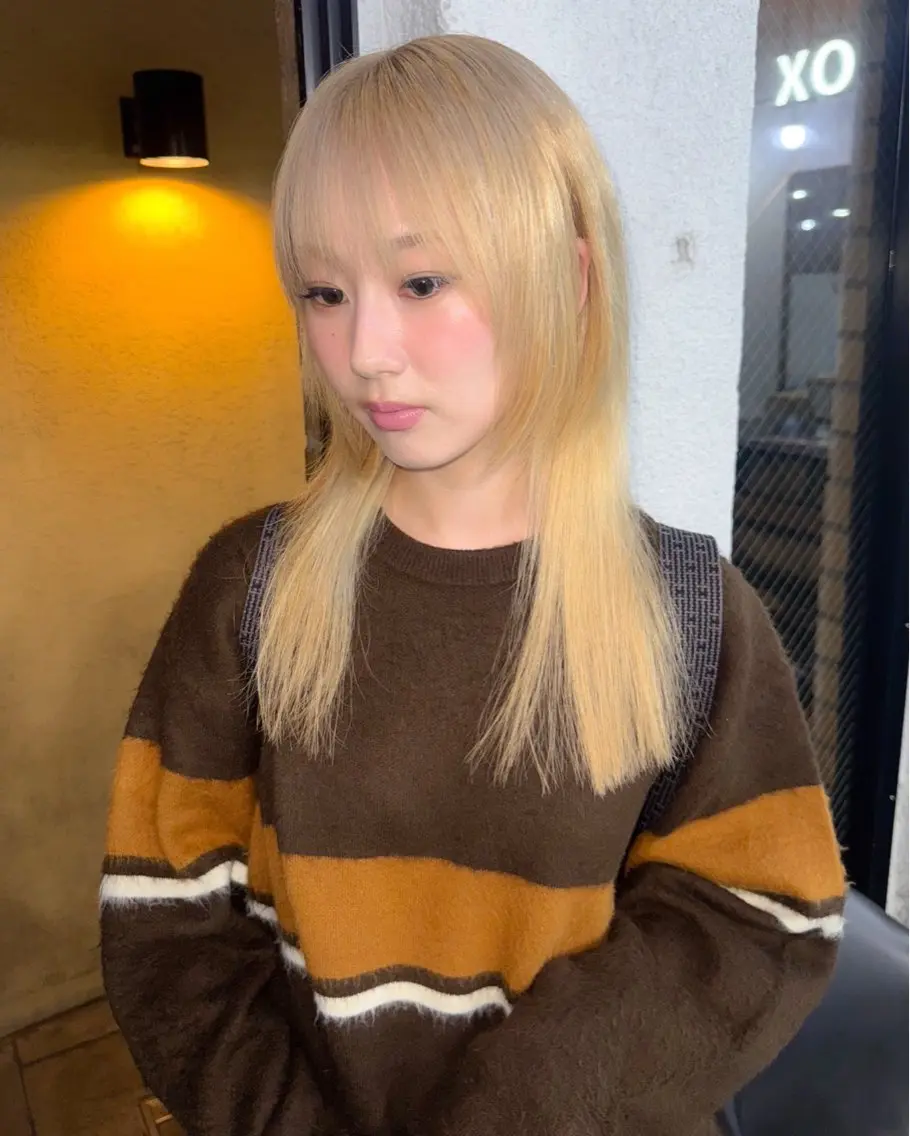 ケアブリーチ(2ブリーチ)＋ホワイトカラー＋ケアトリートメント(ブロンド等)の写真