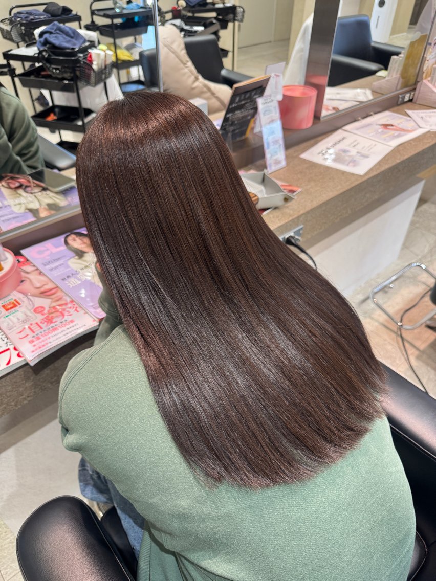 セミロング カラー 透明感カラー グレージュ ラベンダーカラー ラベンダーグレージュ ラベンダーグレー カット ヘアカラー トリートメント 笠原未稀/カット・ ブリーチ無しカラーのヘアスタイル