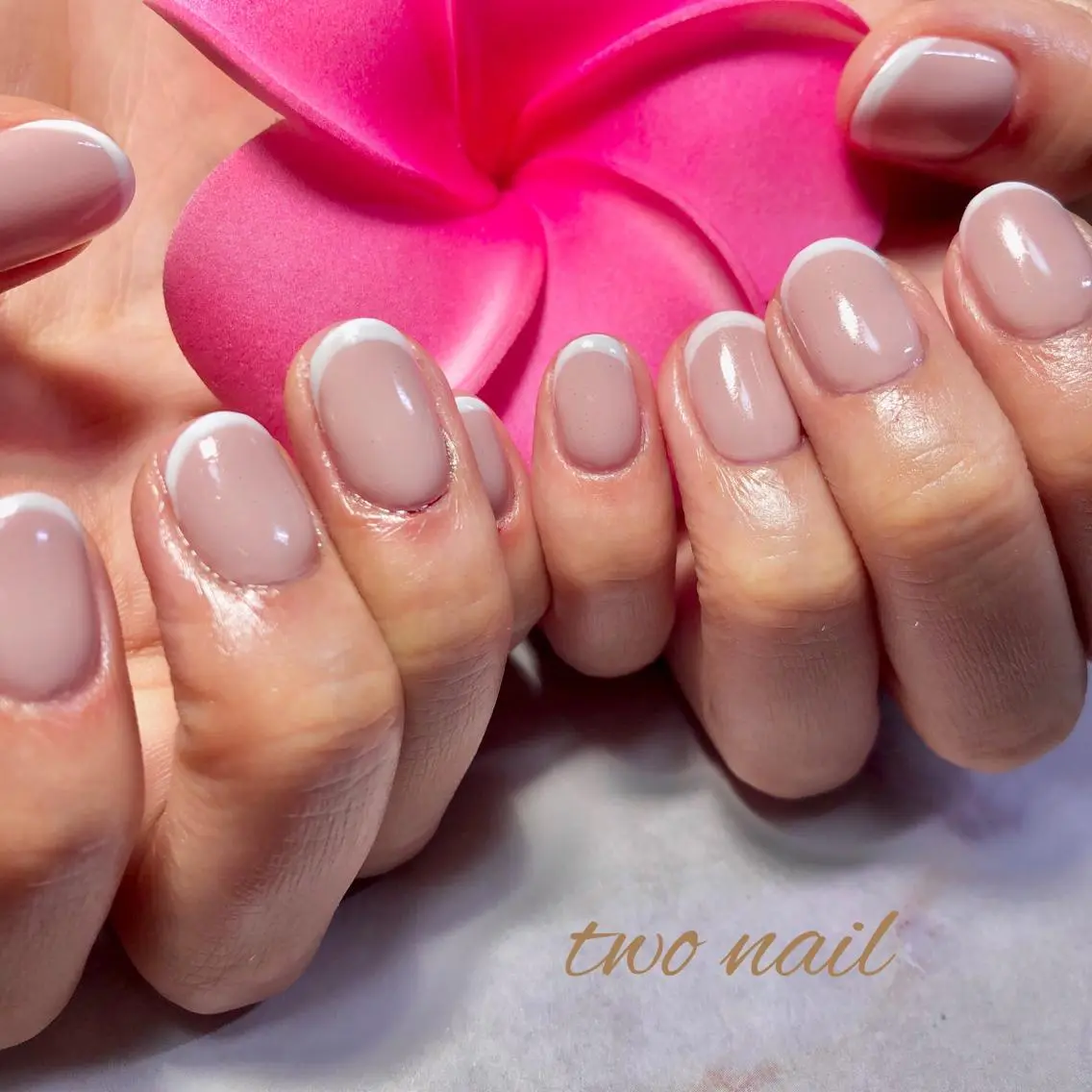 ネイル アートネイル フットネイル ハート ニュアンスネイル two nailのネイルデザイン