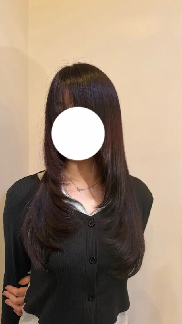 ロング カット ヘアカラー トリートメント 坂本 心菜のヘアスタイル
