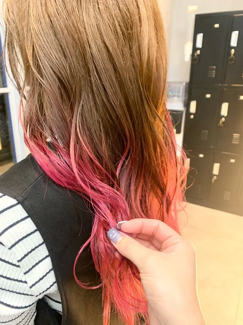カラー グラデーションカラー ピンクカラー 💎透明感カラー Sarina💎のヘアスタイル