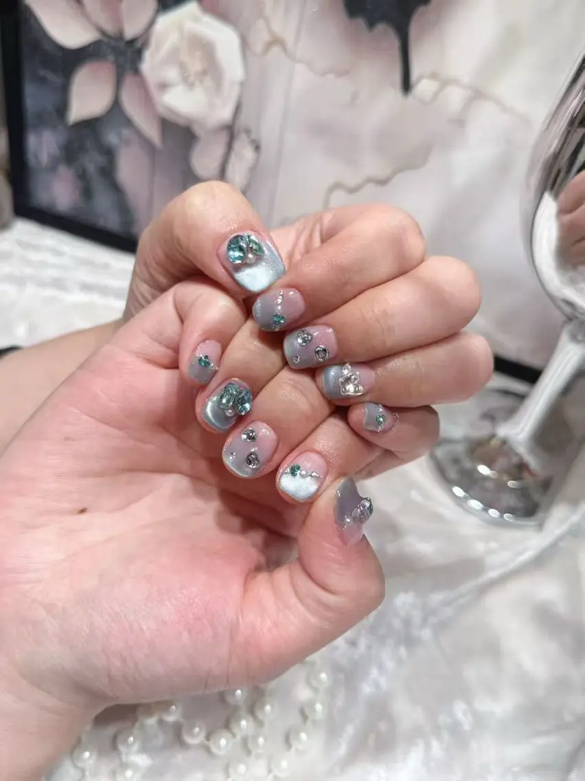 ネイル アートネイル フットネイル ジェルネイル ハート マグネットネイル Babarla Nailのネイルデザイン