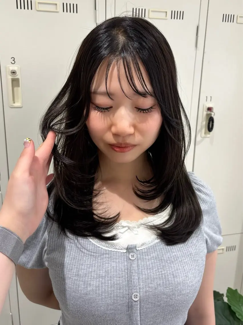 セミロング レイヤーカット カット ヘアカラー トリートメント ☆似合わせボブ/ レイヤー/ mikaのヘアスタイル