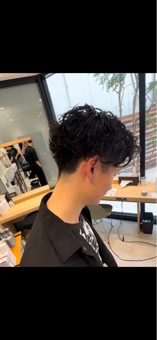 ショート パーマ カット パーマ 曲がる縮毛矯正 バレイヤージュ森田のヘアスタイル