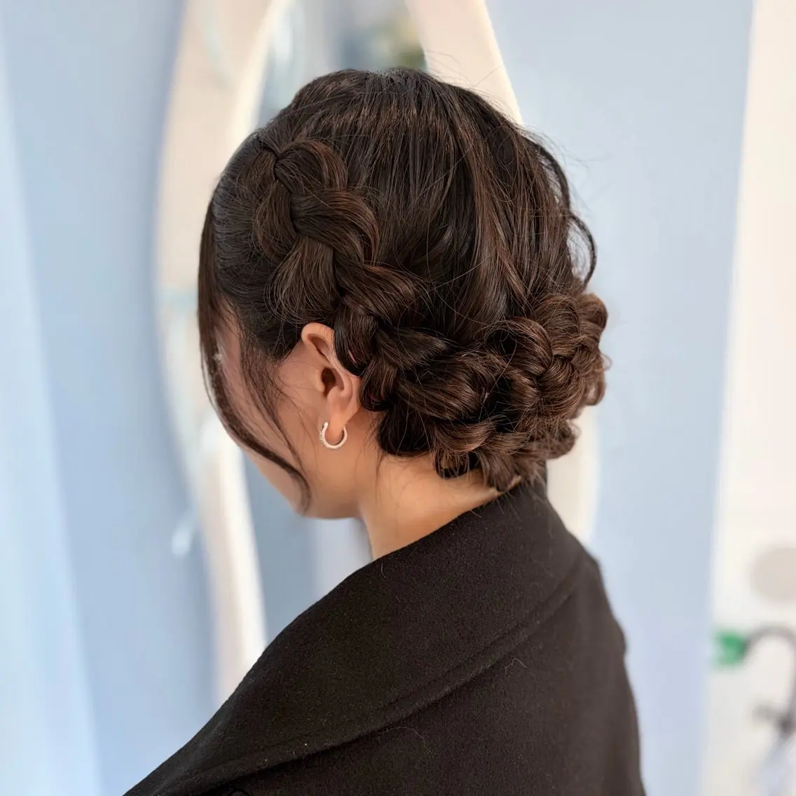 セミロング ヘアアレンジ ヘアセット 🥣あゆ/梅田/ハイ トーン/ブリーチ🩶のヘアスタイル
