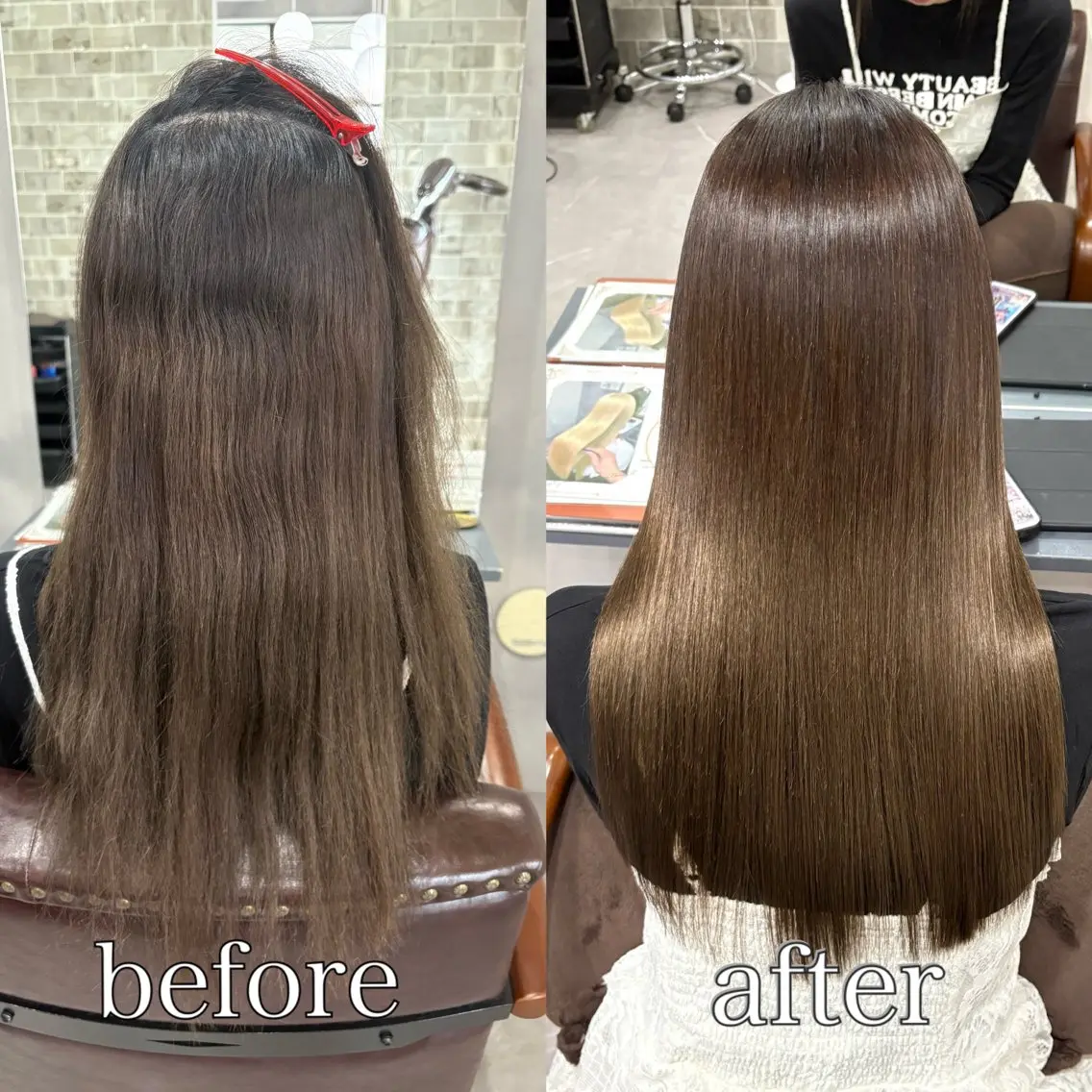【美髪矯正】カット＋縮毛矯正の写真