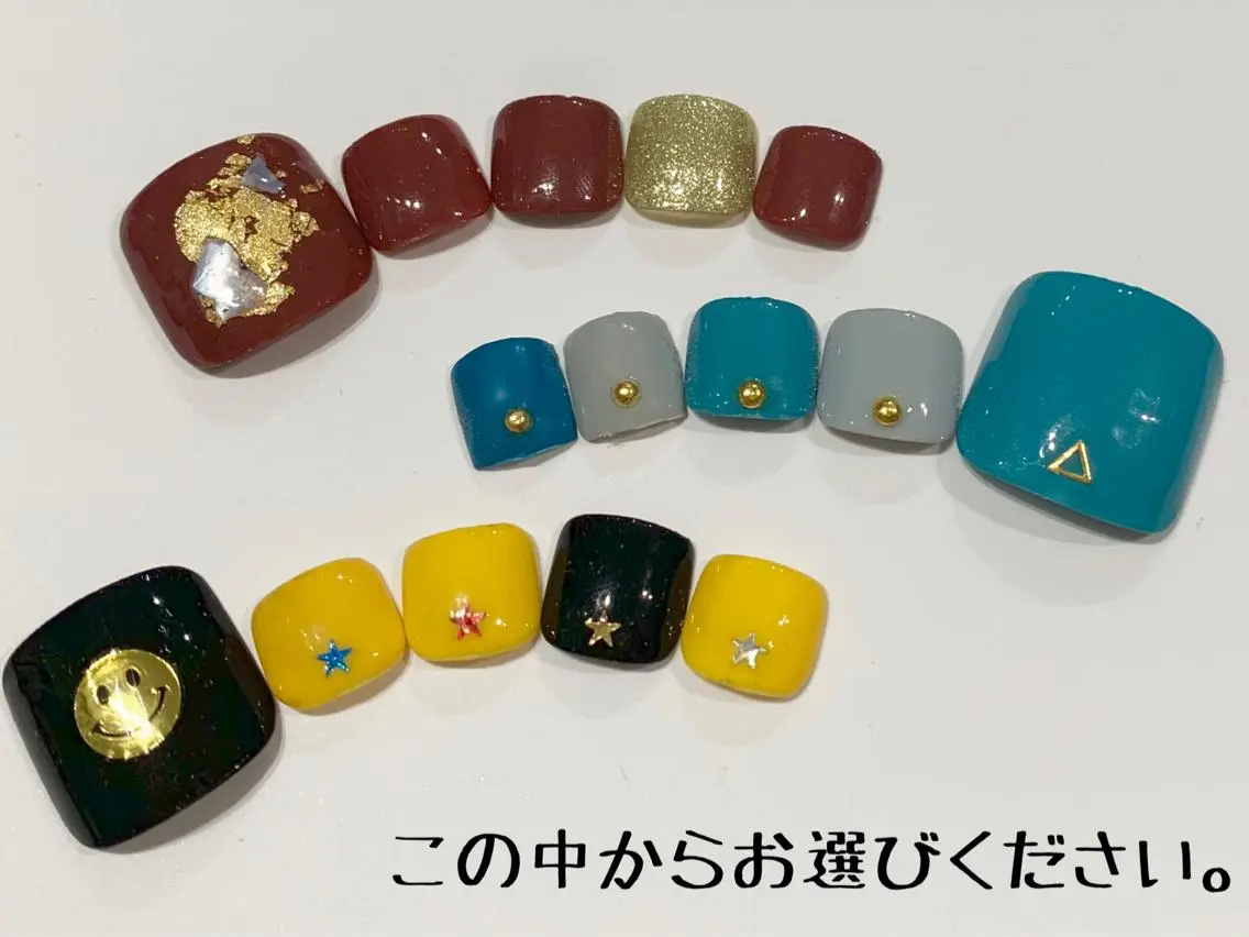 ネイル フットネイル ☀️9:00受付可能 Rakuunのんのネイルデザイン