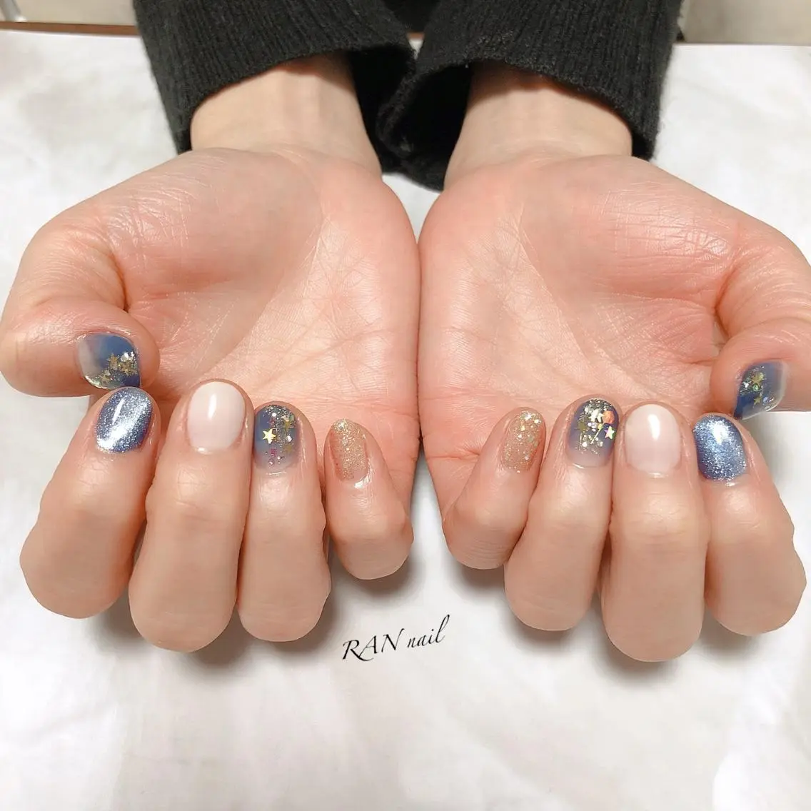 ネイル 入学式 フットネイル 卒業式 キラキラネイル ラメ(グリッター) ハンドネイル フットネイル RAN nailのネイルデザイン