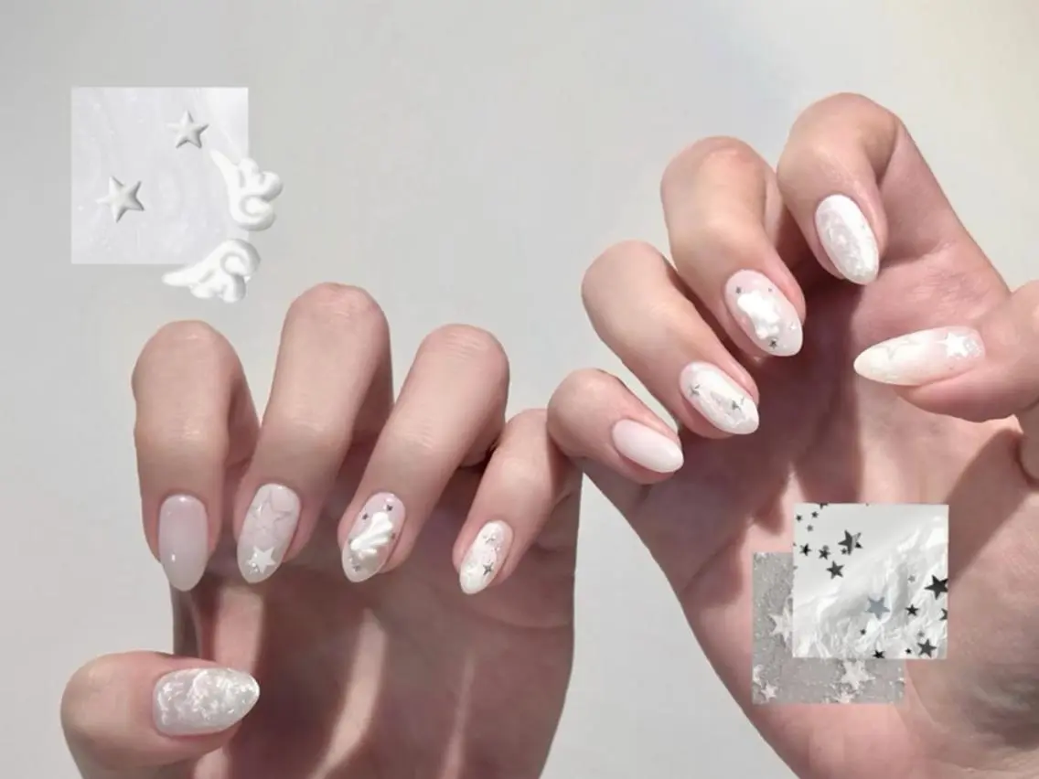 ネイル メンズ メンズ韓国風 オーロラネイル チークネイル 長さ出し フレンチネイル ハンドネイル ハンドケア 🦋new Nail🦋ニノのネイルデザイン