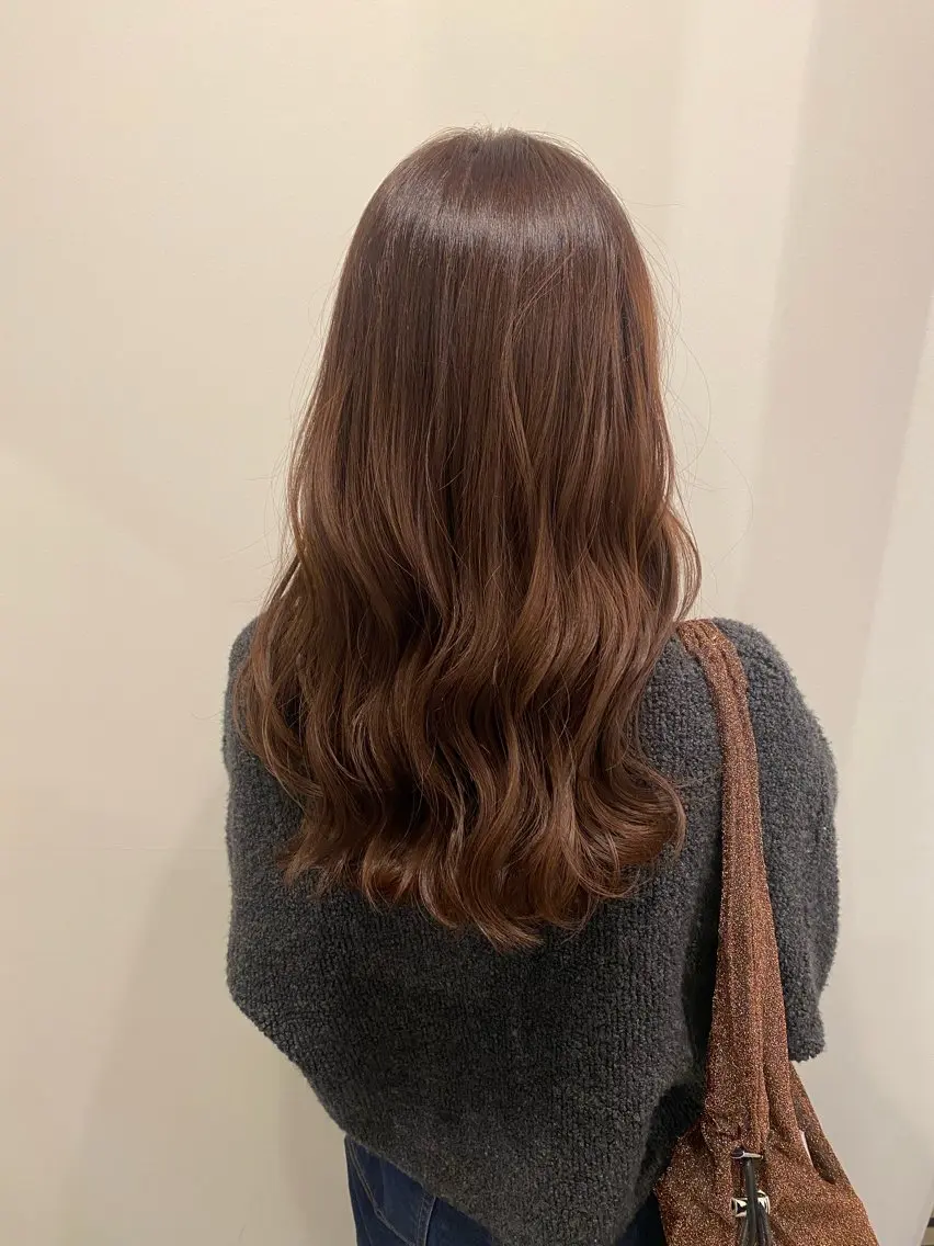 セミロング カラー ベージュカラー カット ヘアカラー トリートメント 🍑 モモカ🍑のヘアスタイル