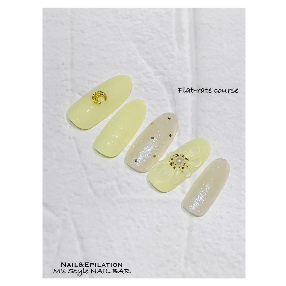 ネイル アートネイル 成人式 入学式 長さ出し フラワーネイル ハンドネイル M's Style NAIL BARのネイルデザイン
