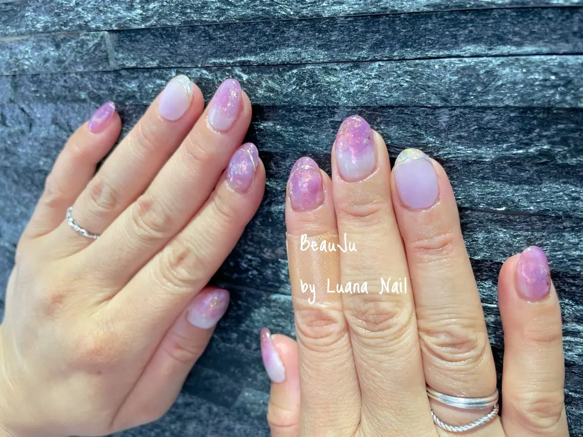 ネイル ミラーネイル ハンドネイル BeauJu by Luana Nailのネイルデザイン