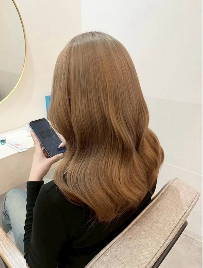 カラー ヘアカラー トリートメント 🤍りく 透明感カラー/熊谷のヘアスタイル
