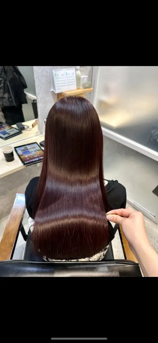 ロング カット ヘアカラー トリートメント yuu/髪質改善 カラー🌛のヘアスタイル