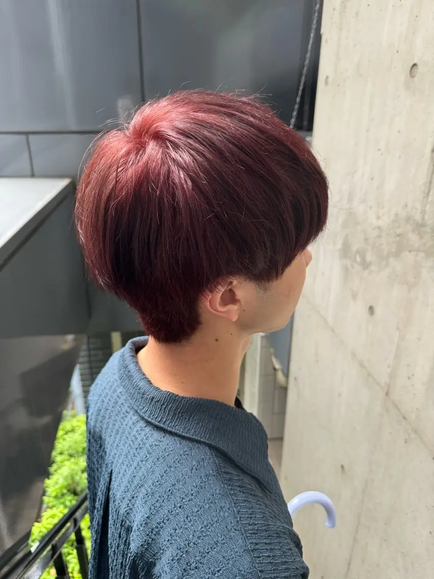 カット+ブリーチ無しダブルカラー+トリートメント　メンズの写真