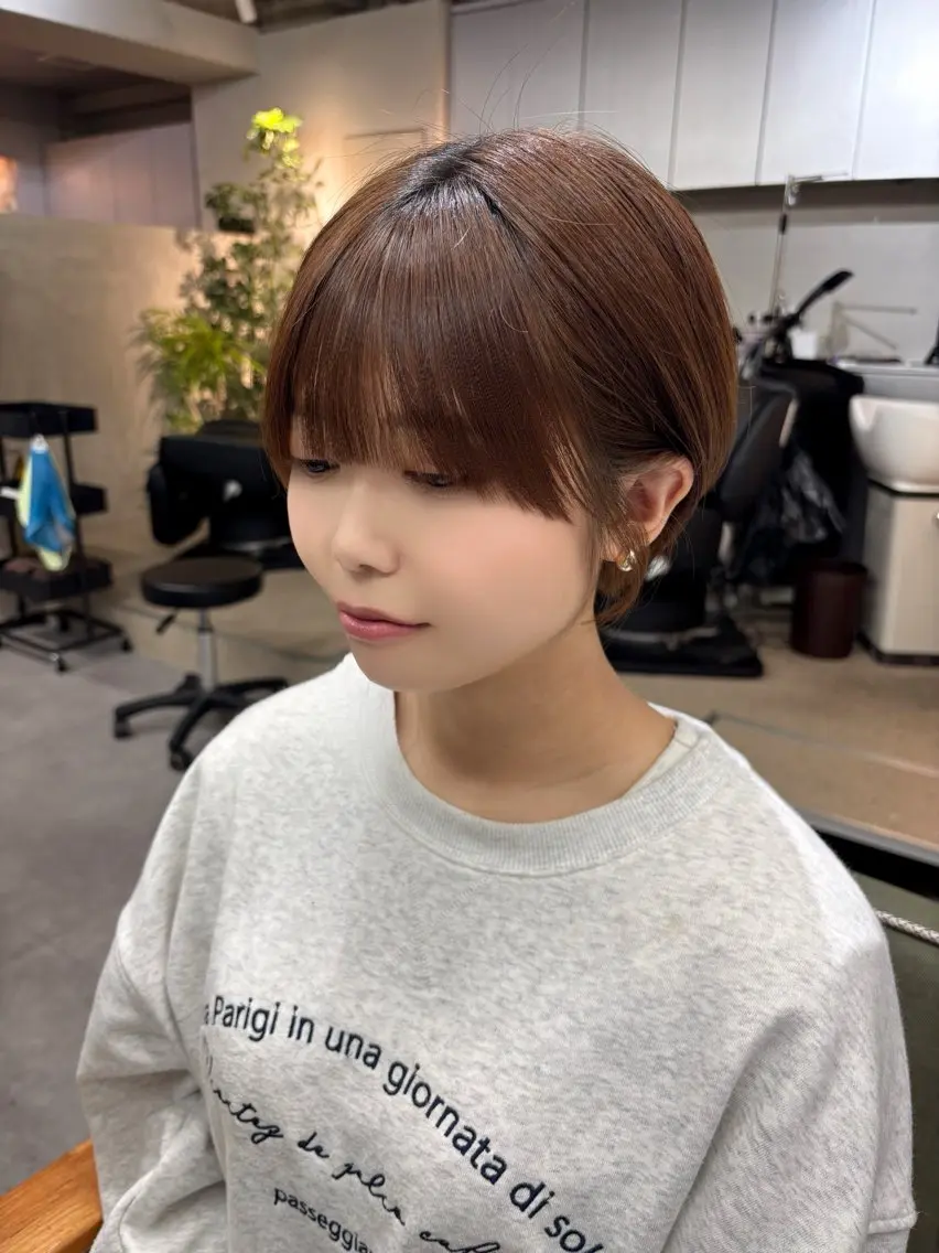 ショート カラー ショートヘア カット ヘアカラー トリートメント nico 麻生 やまざきれいのヘアスタイル