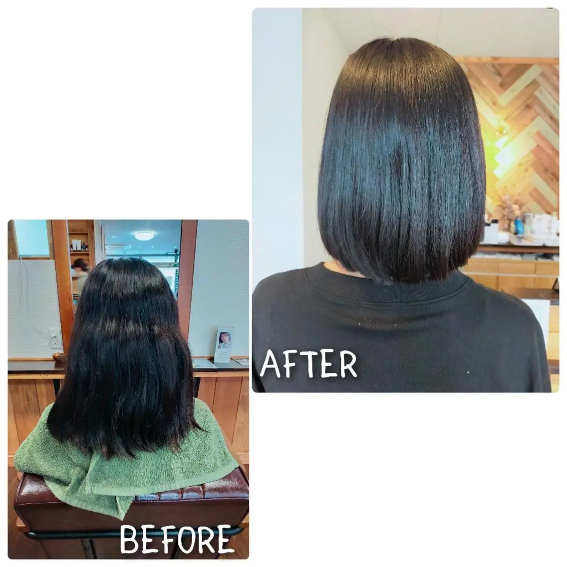 ミディアム ボブ トリートメント ﾍｱ×ｶﾌｪKUMA KOSMOのヘアスタイル