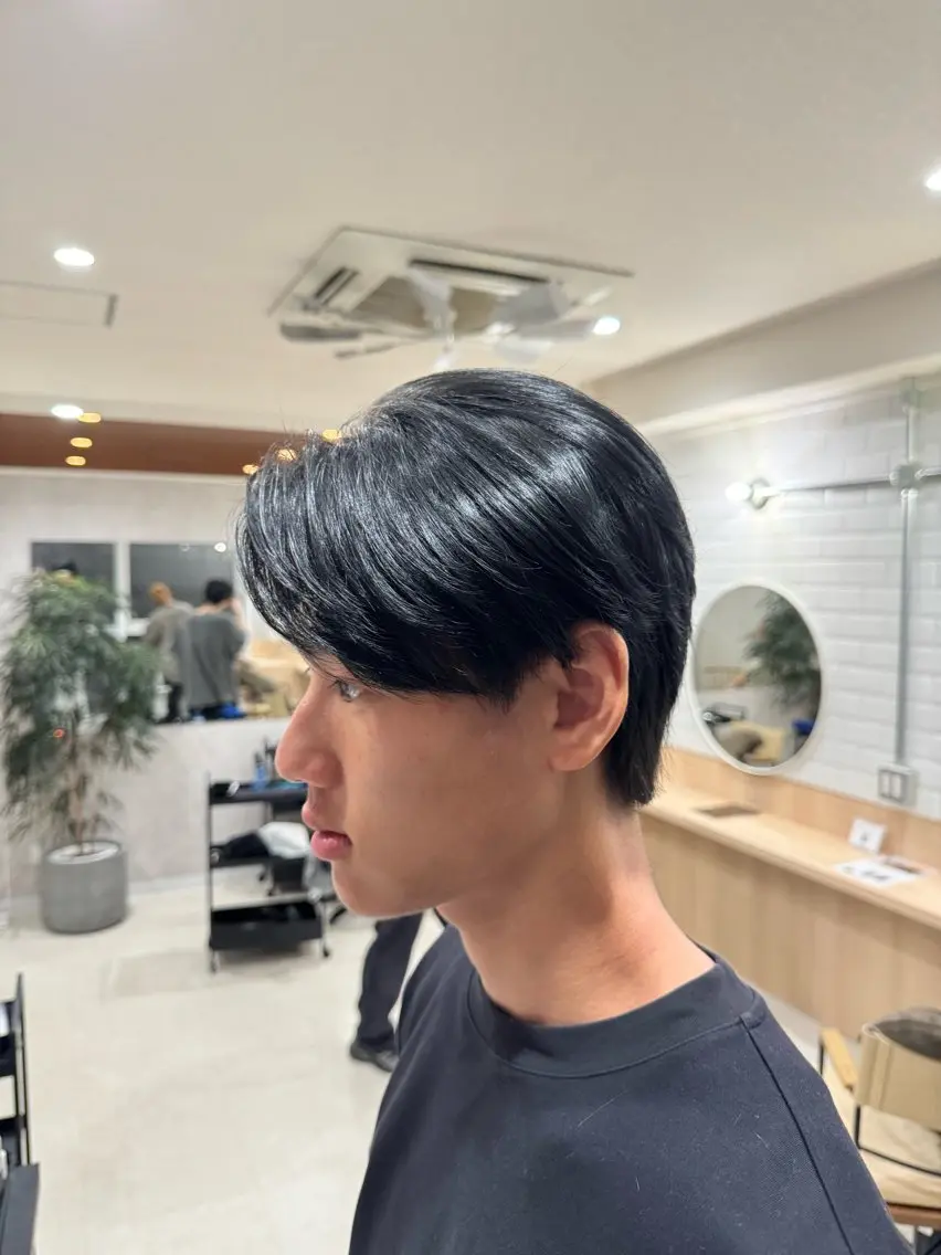 ミディアム カット ヘアカラー 遠藤雄人/メンズ ボブウルフのヘアスタイル