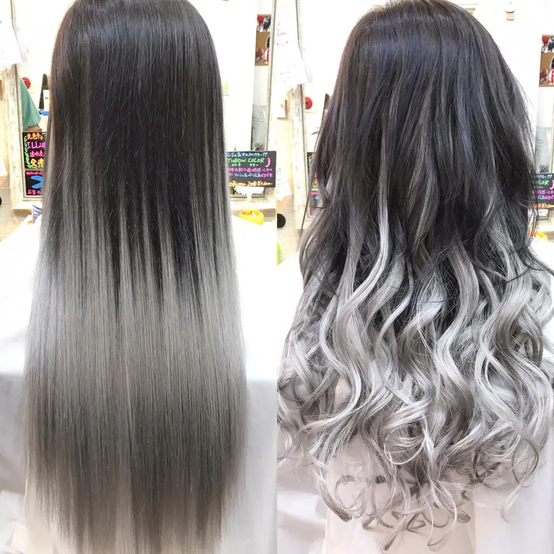セミロング カラー シールエクステ エクステ 髪質改善ストレートo rメンズスタイル今岡のヘアスタイル
