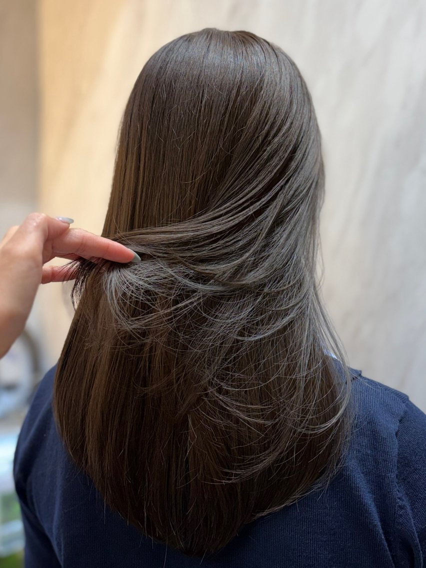 ロング カット ヘアカラー トリートメント 🫧透明感カラーピ ンクカラー🫧maiのヘアスタイル